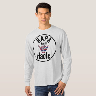 Camiseta HAPA HAOLE TRIBAL HI Flag SHAKA HAWAII
