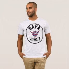 Camiseta HAPA HAWAII TRIBAL HI Flag SHAKA