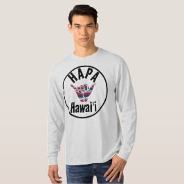 Camiseta HAPA HAWAII TRIBAL HI Flag SHAKA