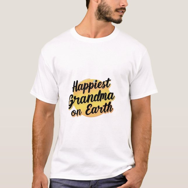 Camiseta happiest grandma ok earth (Frente)