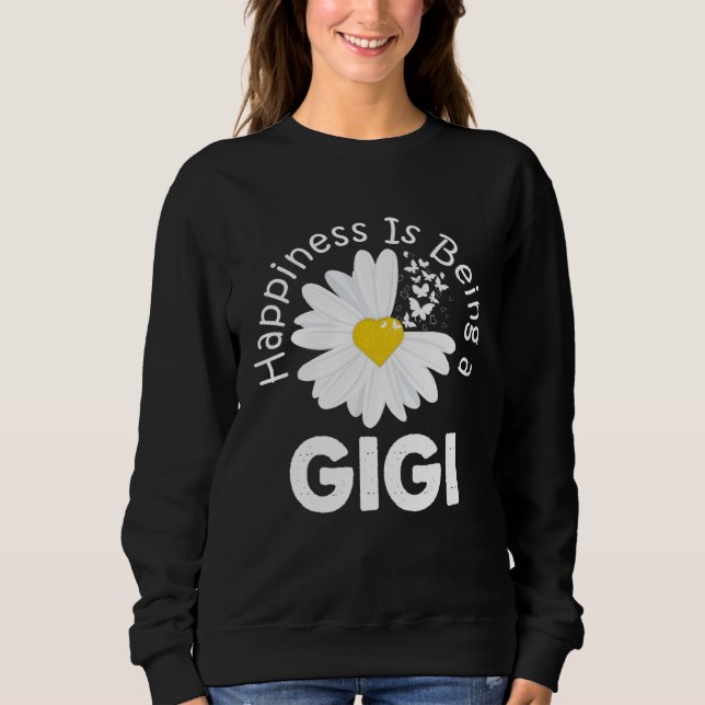Camiseta Happiness Is Being A Gigi Costume Daisy Flower Gif (Frente)