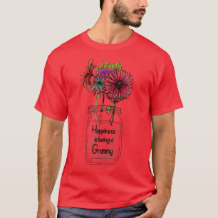 Camiseta Happiness Is Being A Grammy Sunflower Mothers Day