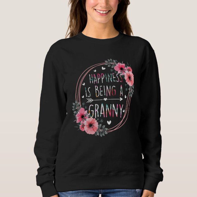 Camiseta Happiness Is Being A Granny Floral Mother s Day Wo (Frente)