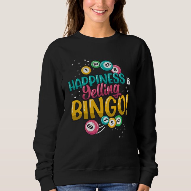 Camiseta Happiness Is Yelling Bingo  1 (Frente)