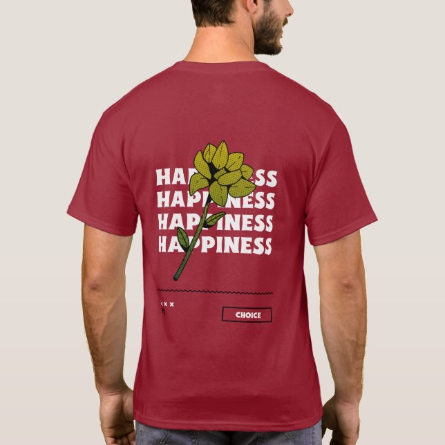 Camiseta Happinies é uma Tipografia Escolha (Verso)