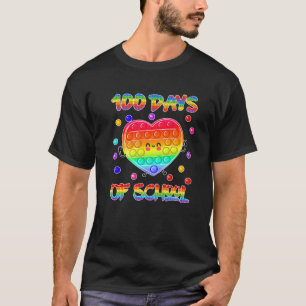 Camiseta Happy 100 Day Of School Pop Fidget Toy Lover Stude