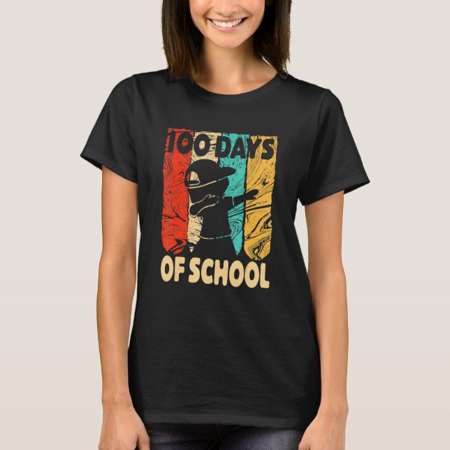 Camiseta Happy 100 Days Of School 100th Day Dabbing Child K (Frente)