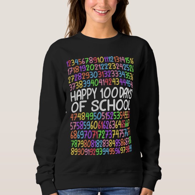 Camiseta Happy 100 Days Of School Math Kindergarten 1st Gra (Frente)
