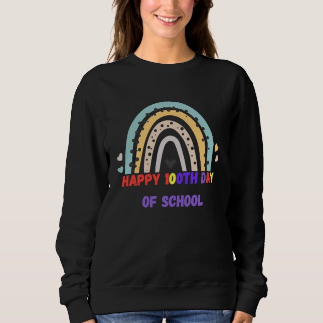 Camiseta Happy 100th Day Of School 100 Days Smarter Anniver (Frente)