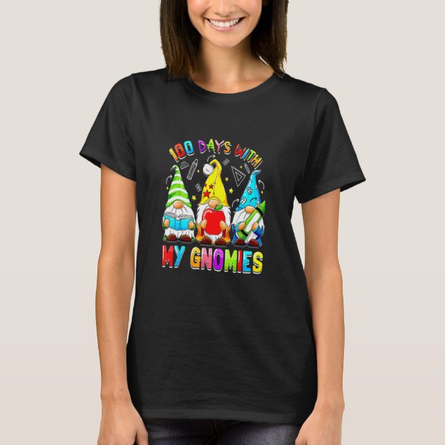 Camiseta Happy 100th Day Of School Three Gnomes Math Formul (Frente)