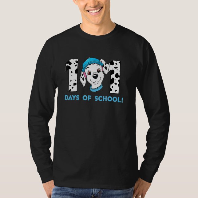 Camiseta Happy 101 Days School Dog Lover Student Or Teacher (Frente)