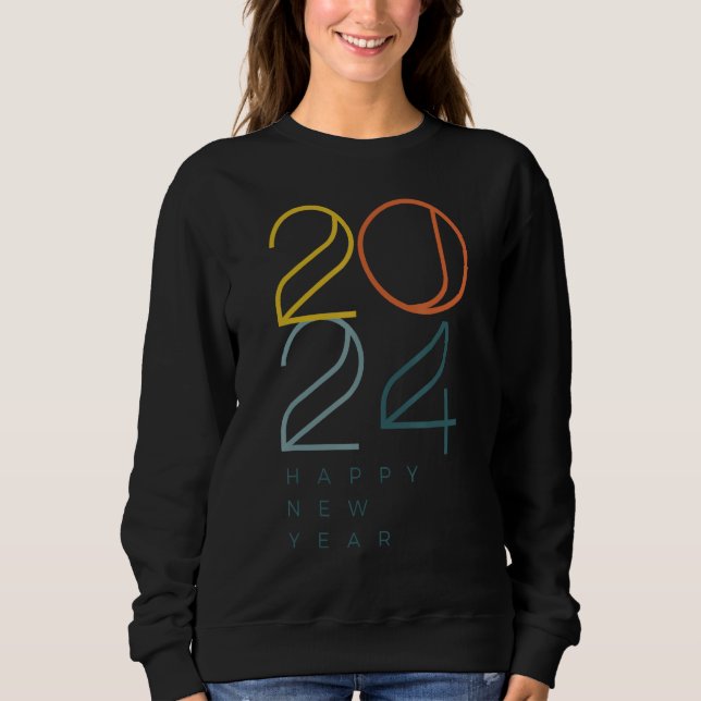 Camiseta Happy 2024 New Years Eve Party Supplies 2024 Happy (Frente)