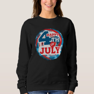 Camiseta Happy 4th of July - USA flag Color