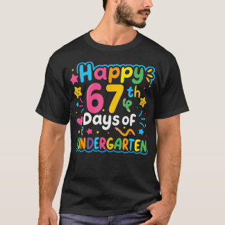 Camiseta Happy 67Th Day Of Kindergarten School Meme 67 Kids