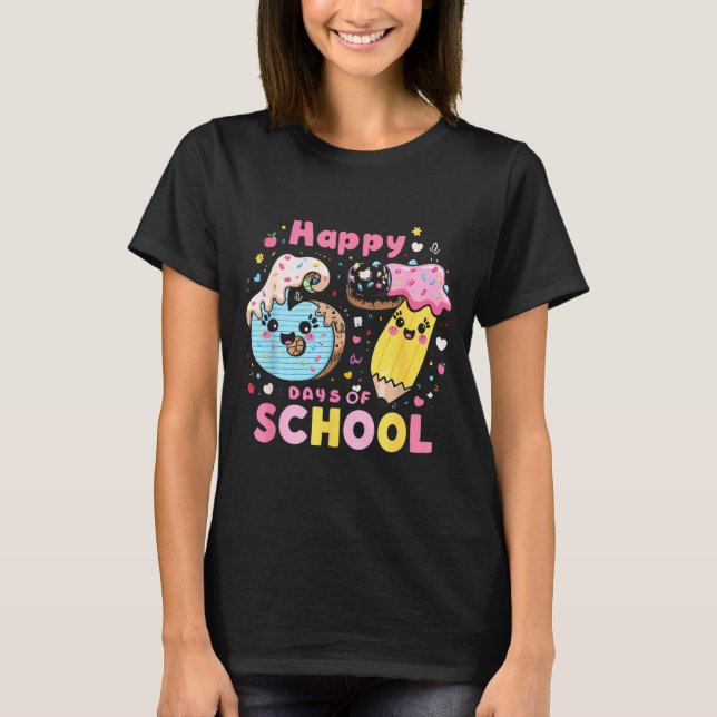 Camiseta Happy 67th Day Of School Cute Ice Cream 100 Days S (Frente)