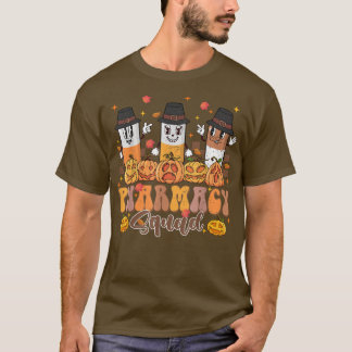 Camiseta Happy Autumn Fall Pharmacy Squad Pharmacy Crew Tha