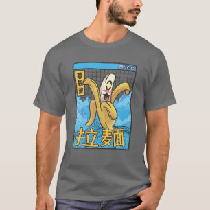 Camiseta Happy Banana Digital Japan Estilo 80S Otaku Vaporw