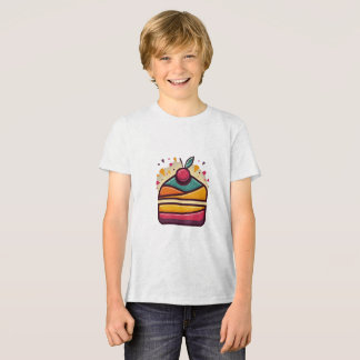 Camiseta Happy Birthday Cake Youth Tri-Blend