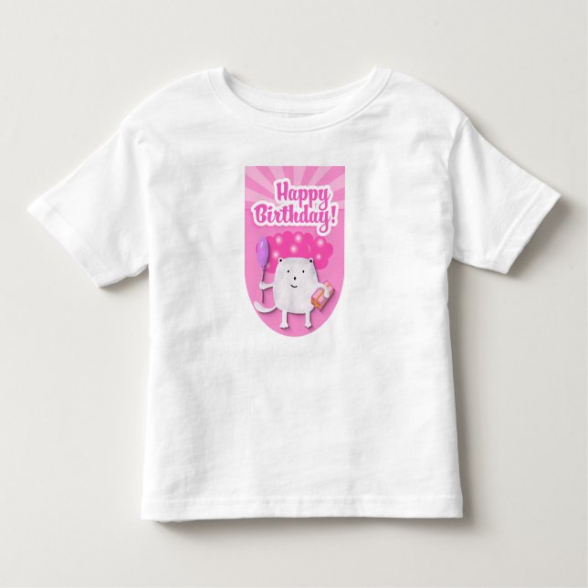 Camiseta Happy Birthday Celebration Design (Frente)