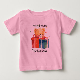 Camiseta Happy Birthday Custom name
