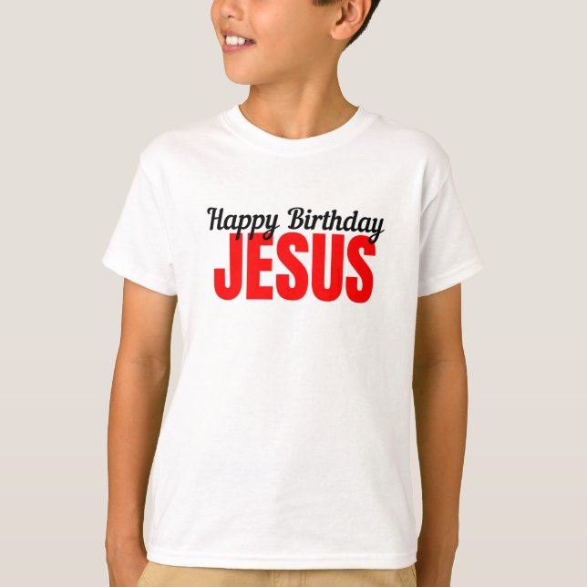 Camiseta Happy Birthday Jesus (Frente)