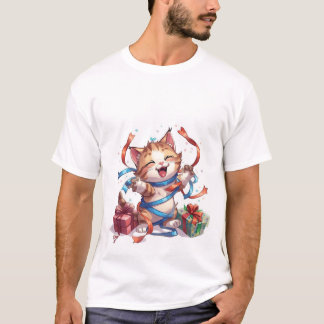 Camiseta Happy Birthday Kitten Celebration ✨🎉