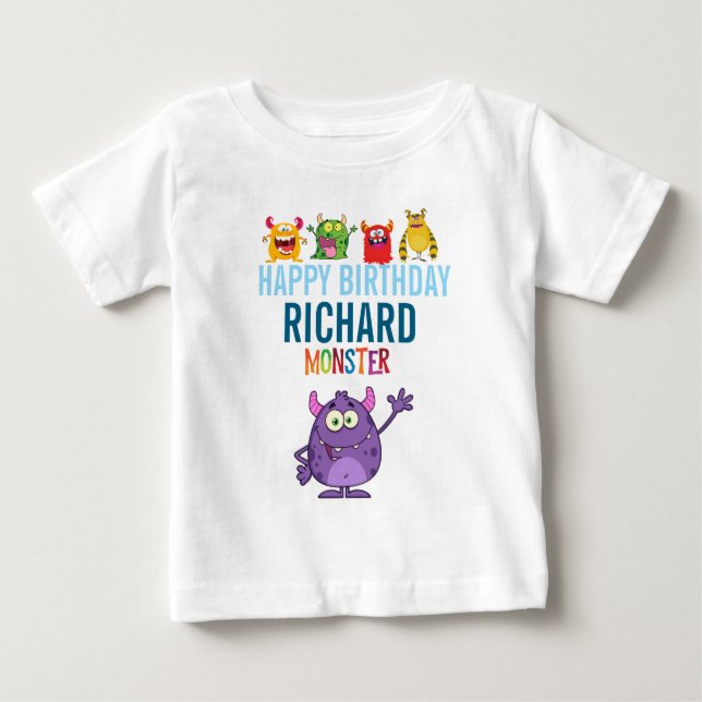 Camiseta Happy Birthday Pen with FUN Monsters kids (Frente)