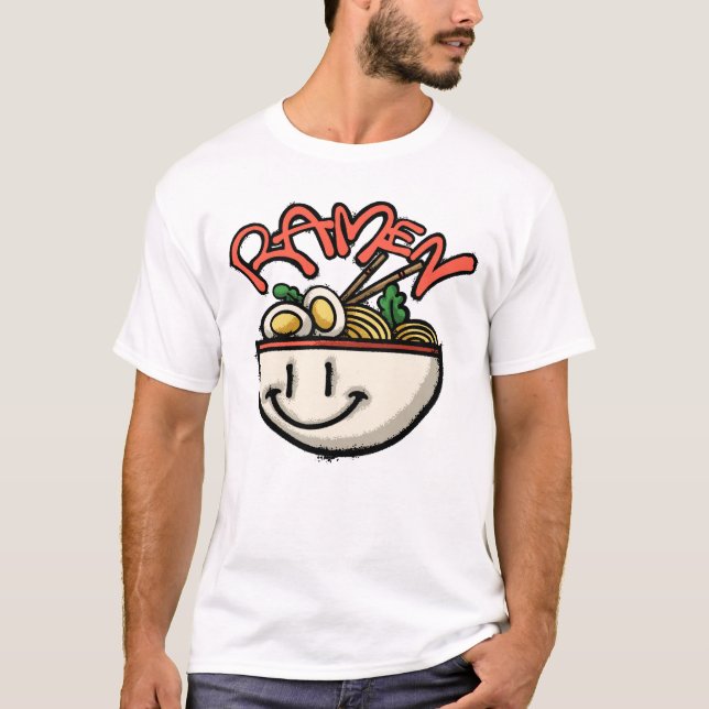 Camiseta Happy Bowl of Ramen Noodles Streetwear (Frente)