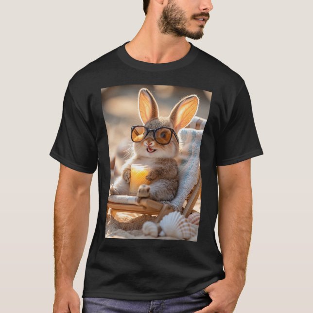 Camiseta Happy Bunny - Der entspannte Hase (Frente)