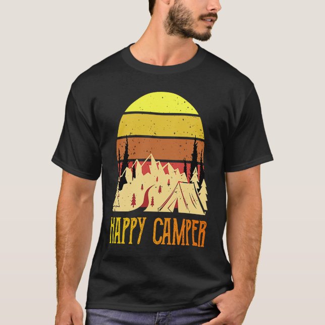 Camiseta Happy Camper  Camping (Frente)