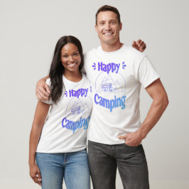 Camiseta Happy Camping - fröhliches cooles GrafikdesT-Shirt