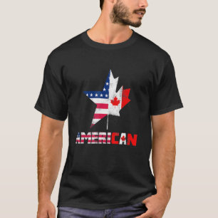 Camiseta Happy Canada Day American Flag Americano Can