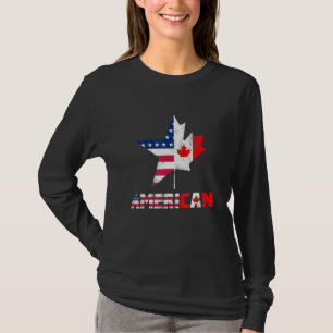 Camiseta Happy Canada Day American Flag Americano Can