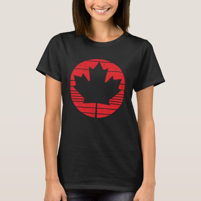 Camiseta Happy Canada Day Canadian Canada Flag Maple Leaf   (Frente)