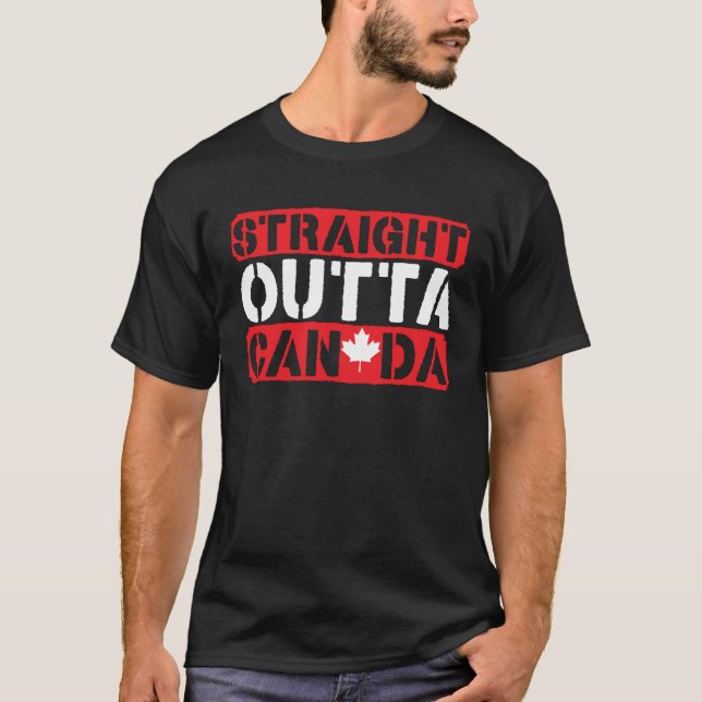 Camiseta Happy Canada Day Canadian Canada Flag Maple Leaf   (Frente)