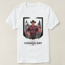 Camiseta Happy Canada Day Lumberjack