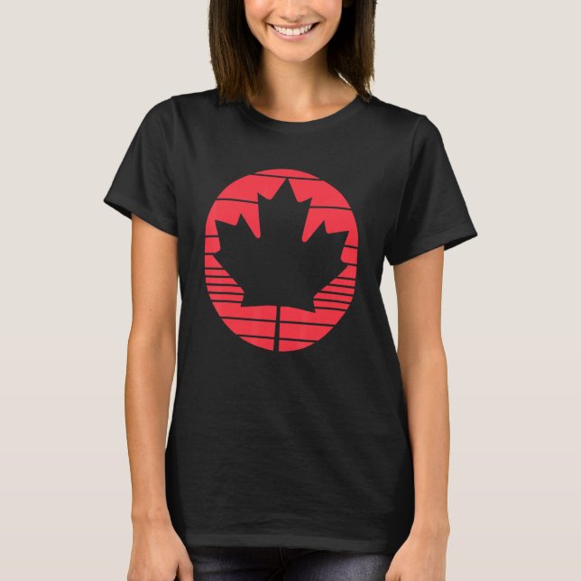 Camiseta Happy Canada Day Mapeando Folha Folha Canadiana Fl (Frente)