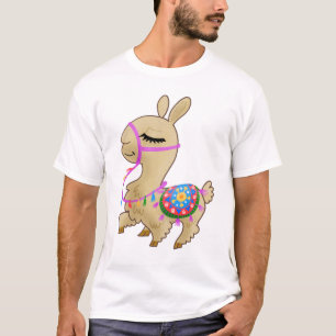 Camiseta Happy Cartoon Llama