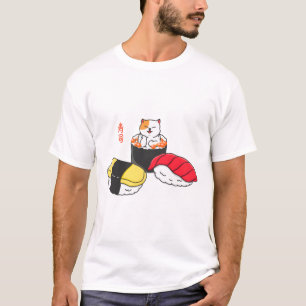 Camiseta Happy Cat Sushi