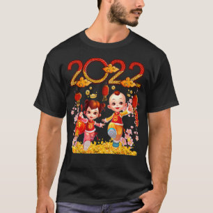 Camiseta Happy Chinese New Year 2022 Cute Chinese Holiday