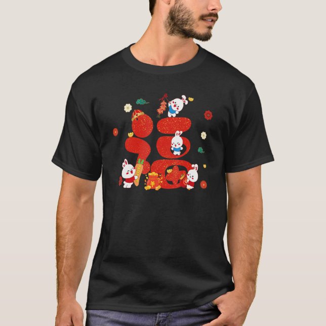 Camiseta Happy Chinese New Year 2023 Year Of The Rabbit Zod (Frente)