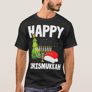 Camiseta Happy Chrismukkah Christmas And Hanukkah Religion 