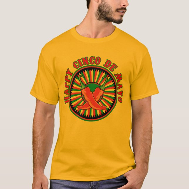 Camiseta Happy Cinco De Mayo (Frente)