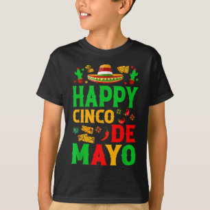 Camiseta Happy Cinco De Mayo Mexicano Fiesta Squad 5 De May