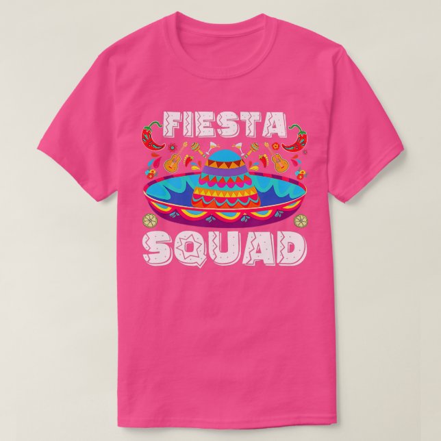 Camiseta Happy Cinco De Mayo Permite Que Fiesta Squad 5 May (Frente do Design)