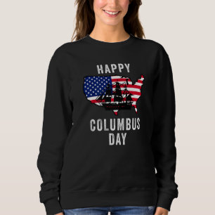 Camiseta Happy Columbus Day Usa Flag Discovery Italiana Exp