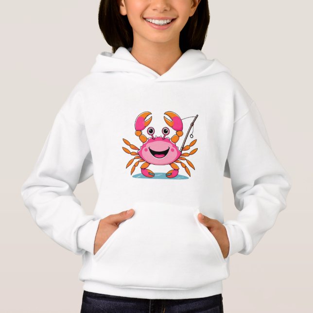 Camiseta Happy Crab Fishing – Kids’ Hoodie (Frente)