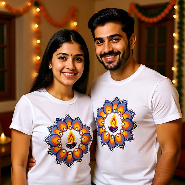 Camiseta Happy Diwali (🎆❤️Happy Diwali T-Shirt)