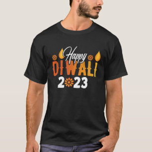 Camiseta Happy Diwali 2023 Festival Of Lights Indian Hindu
