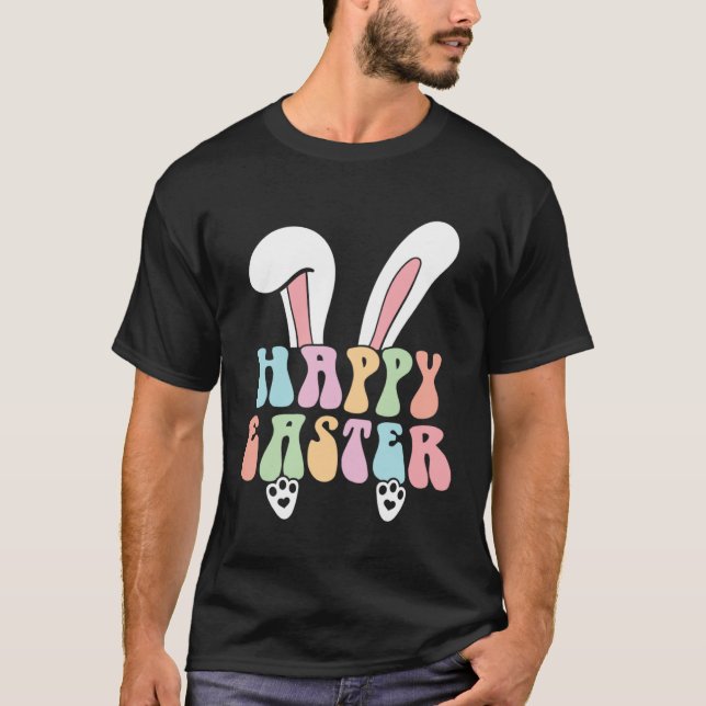 Camiseta Happy Easter Bunny  Cute Easter for Boys Girls  1 (Frente)